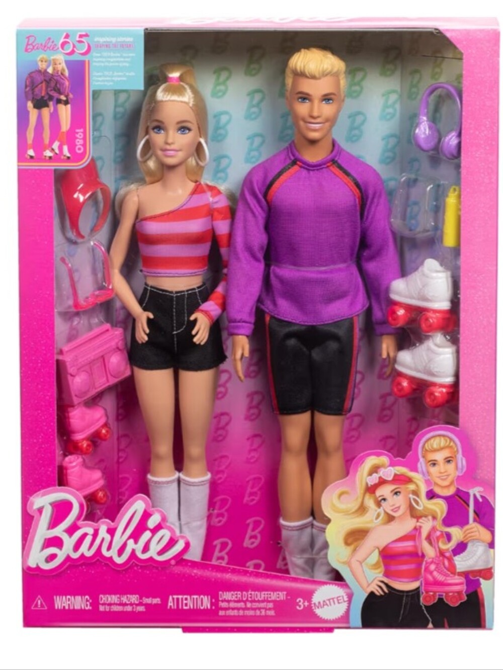 Barbie Pink & Purple Roller Duo with Accessories